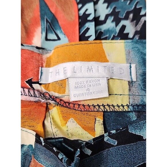 1980's Abstract Vintage The Limited Matching Outfit Skirt Button Down Shirt Bold - Picture 10 of 16